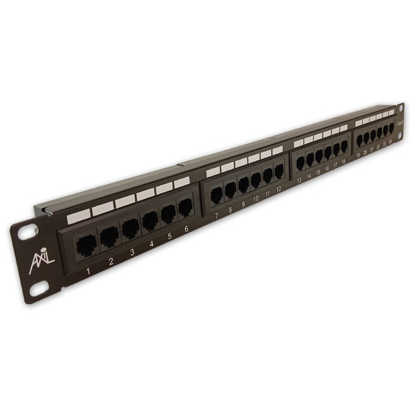 Axil 1U CAT6 24 Port Patch Panel