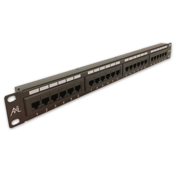 Axil 1U CAT6A 24 Port Patch Panel